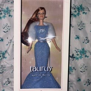 Barbie Taurus Doll in Sparkling Blue and White